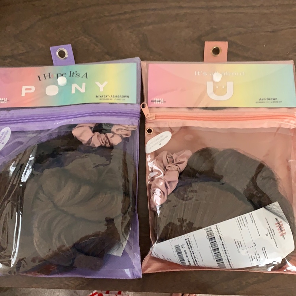 INH hair ponytail and U clip